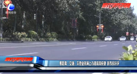 零距離交通：車(chē)管業(yè)務(wù)網(wǎng)上辦理高效快捷 獲市民好評(píng)