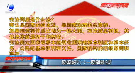 憲法知識(shí)知多少（一）——憲法到底是什么法？