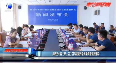 我市五個(gè)縣（市、區(qū)）強(qiáng)力推進(jìn)行業(yè)污染問題深度整改