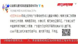 辟謠來了！“梅姨”畫像非公安部官方發(fā)布 不傳謠 不信謠